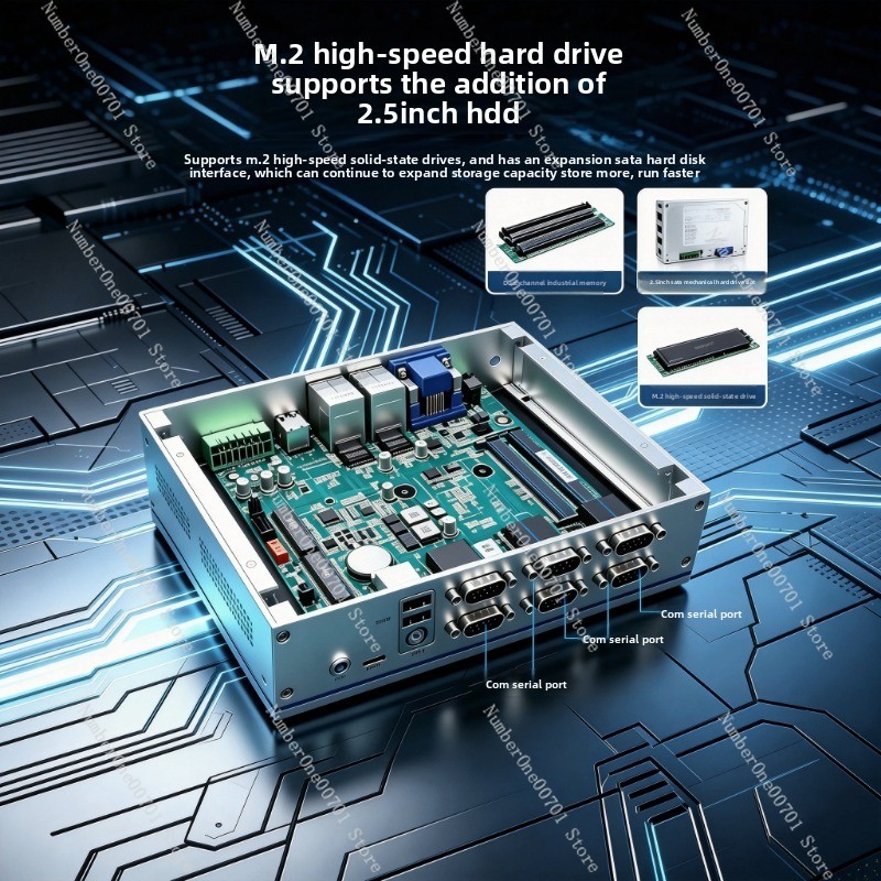Fanless Industrial Pc Rs485 Core I7 - Bezwentylatorowy, wbudowany, przemysłowy mini komputer PC